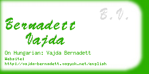 bernadett vajda business card